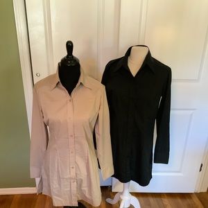 NY & Co. Bundle Tan & Black Blouse